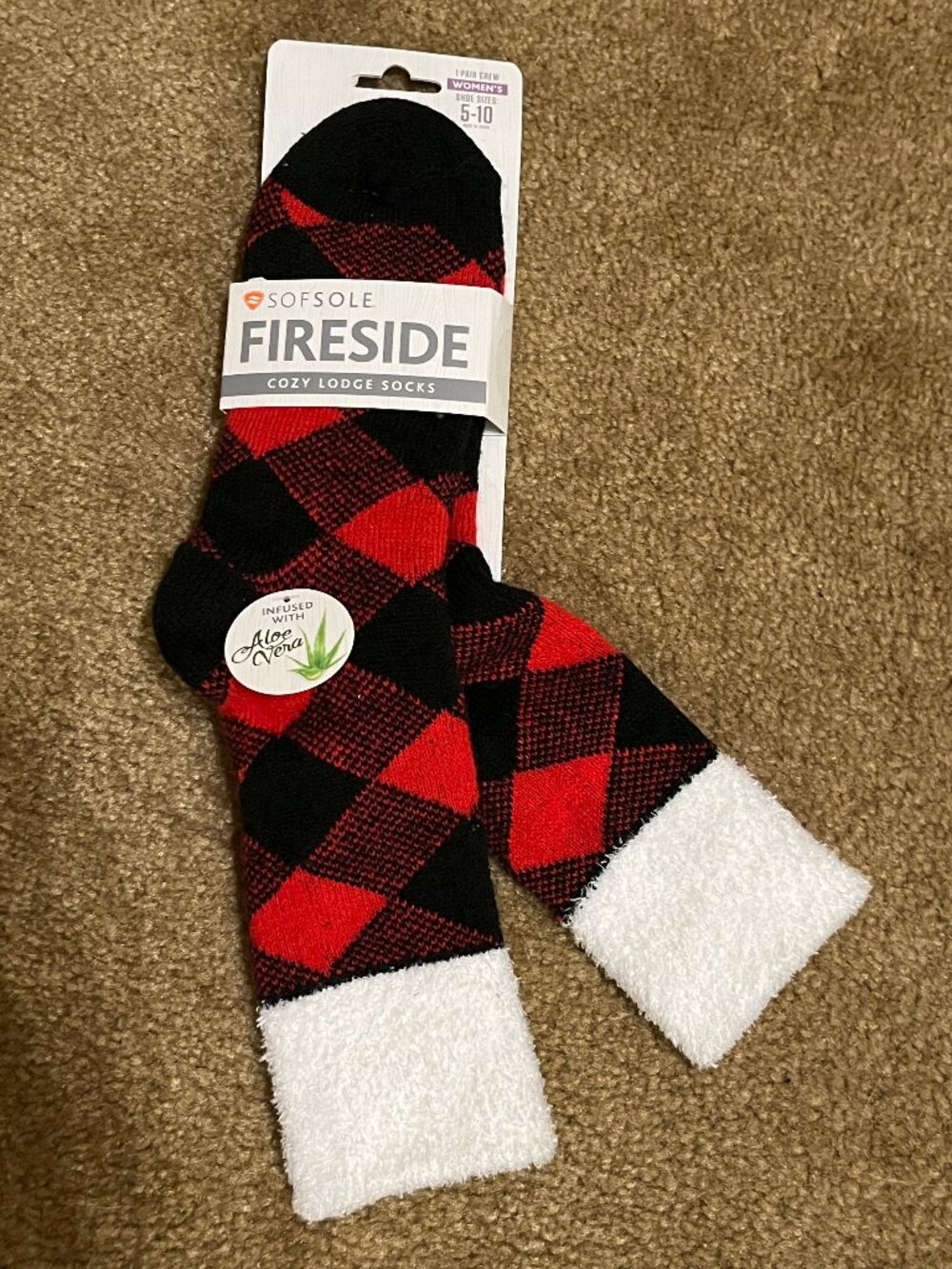 Sofsole Fireside cozy lounge socks, NWT